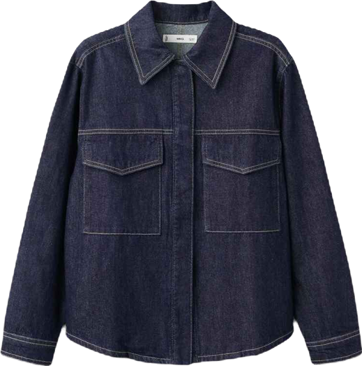 Women's Flap Pockets Denim Shirt