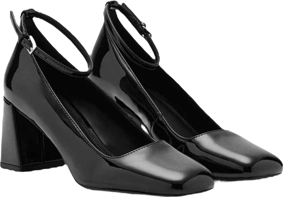 Women's Patent Leather High-Heeled Shoes