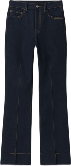 Women's Seam Detail Straight-Leg Jeans