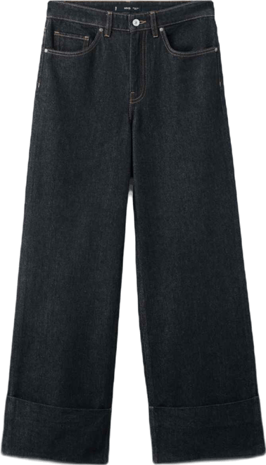 Women's Turned-Up Straight Jeans