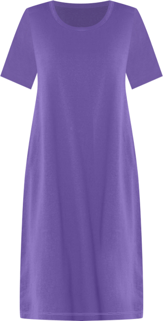Women's Plus Size Perfect Short-Sleeve Crewneck Tee Dress