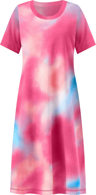 Women's Plus Size Perfect Short-Sleeve Crewneck Tee Dress