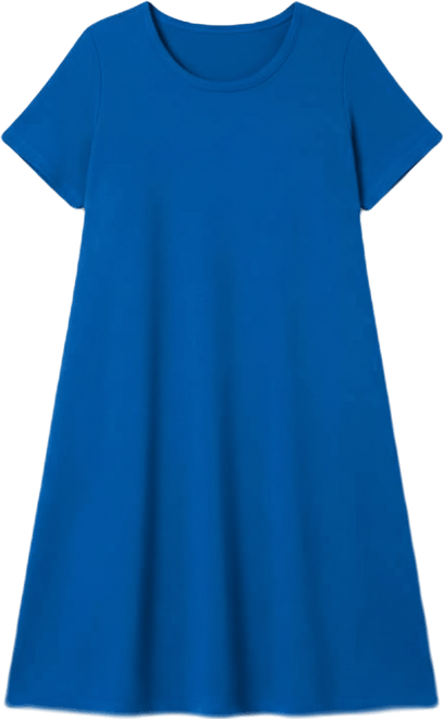 Women's Plus Size Perfect Short-Sleeve Crewneck Tee Dress