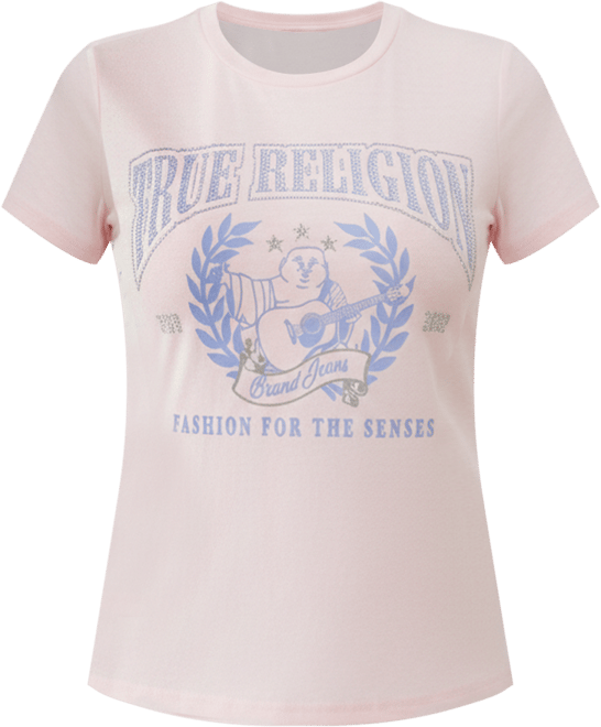 Women's Short Sleeve Crystal Buddha T-Shirt