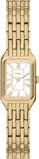 Women's Raquel Three-Hand Gold-Tone Stainless Steel Watch, 18mm