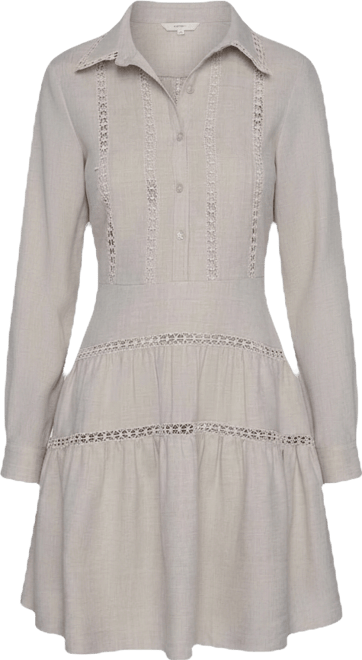 Women's A-Line Collared Short Dress