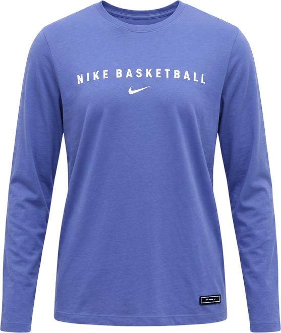 Nike Playera de manga larga para calentamiento de básquetbol Dri-FIT para mujer