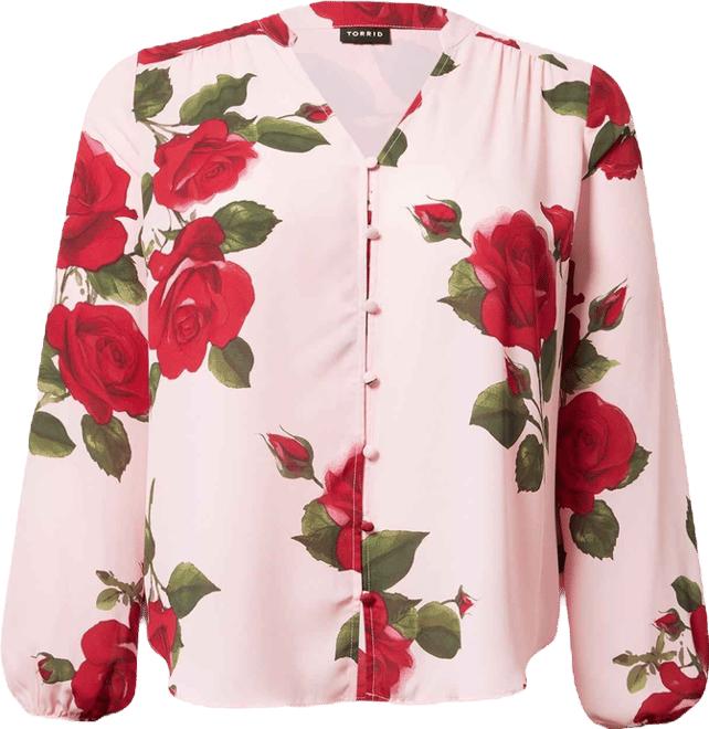 Plus Size - Georgette Button Front Blouse - Torrid