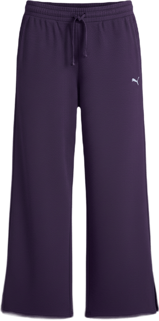 Women's Textured Knit Wide Leg Pants