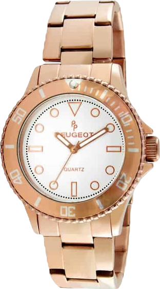 Women 36mm Sport Bezel Rose Gold Bracelet Watch