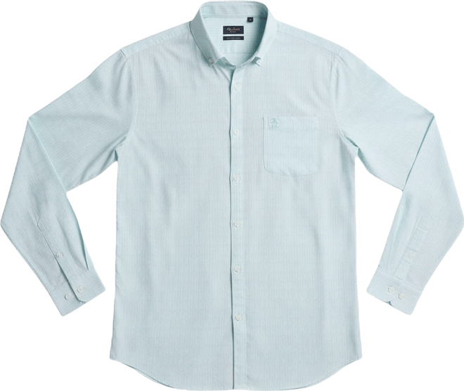 Men's Croquet Print Collared Shirt