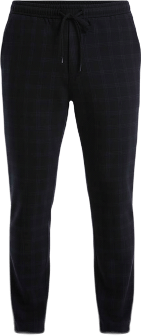 Men's Solid Slim-Fit Flat Front Pants