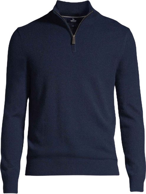 Men's Fine Gauge Cashmere Quarter Zip Sweater