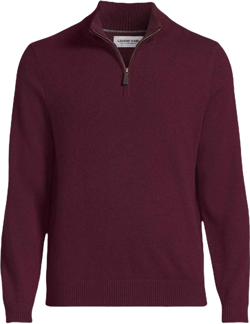 Men's Fine Gauge Cashmere Quarter Zip Sweater