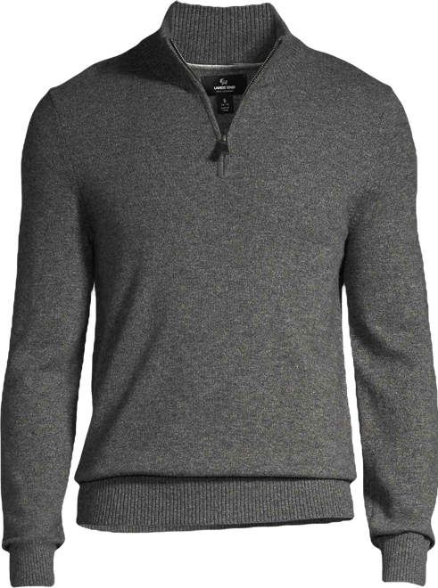 Men's Fine Gauge Cashmere Quarter Zip Sweater