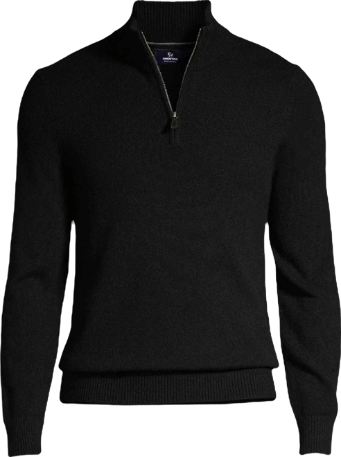 Men's Fine Gauge Cashmere Quarter Zip Sweater