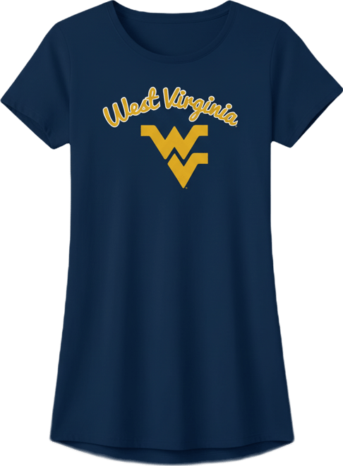 Women's Navy West Virginia Mountaineers Marathon Nightshirt