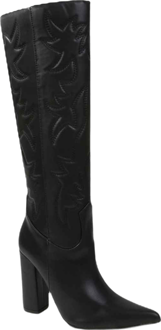 Antonella Western High-Heeled Boots