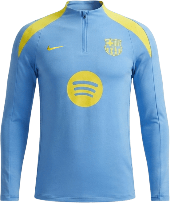 FC Barcelona Strike (wersja czwarta) Męska treningowa koszulka piłkarska z dzianiny Nike Dri-FIT