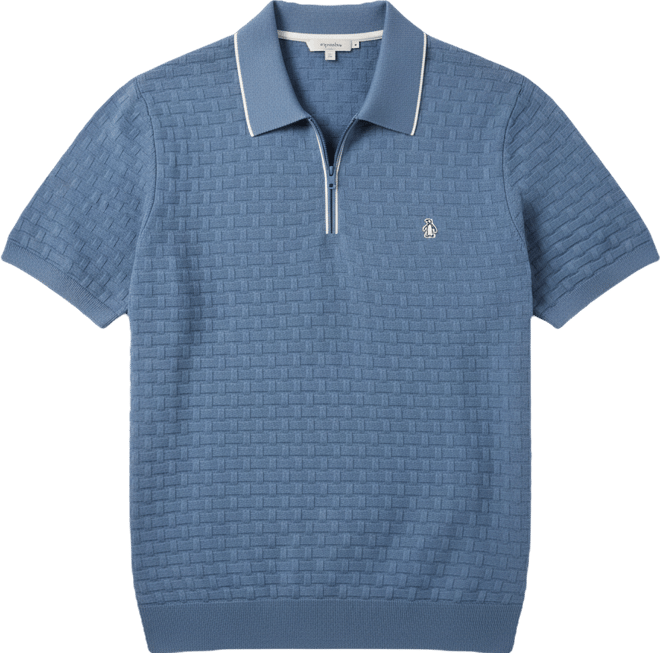 Men's Links Stitch Slim-Fit Polo Sweater