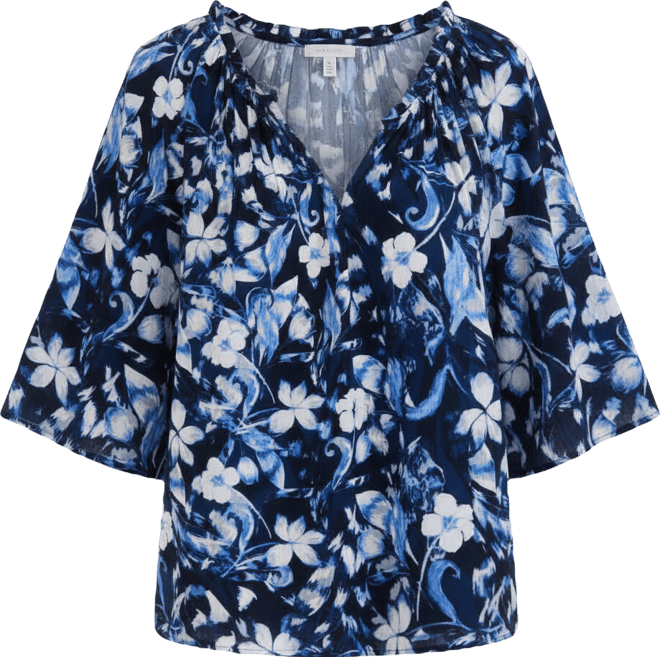 Women's Printed Flutter-Sleeve Top, Macy's Exclusive