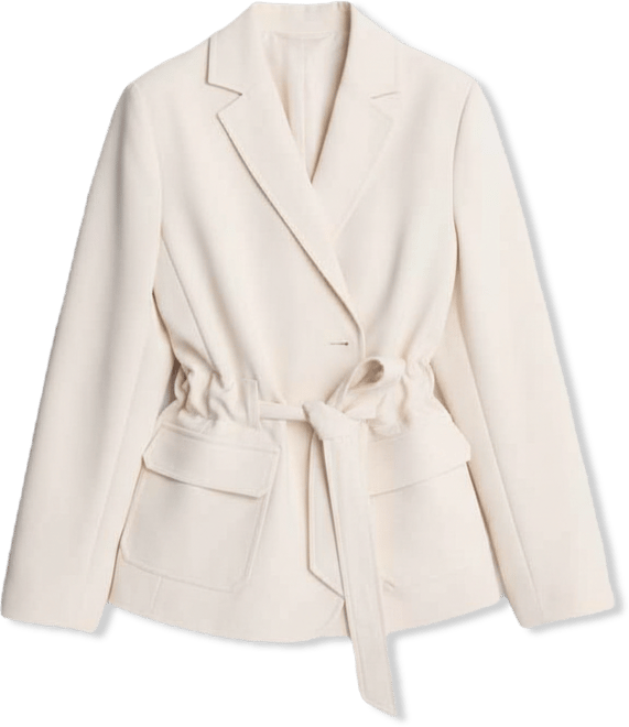 Women's Notch Collar Vision Twill Belted Jacket