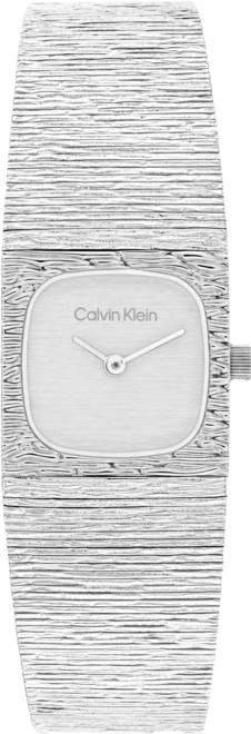 Women's Sophisticated Square Silver Tone Stainless Steel Bracelet Watch, 20mm