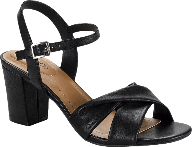 Style & Co. Women's Pipperr Dress Sandals - Black - Sandal heels - 7