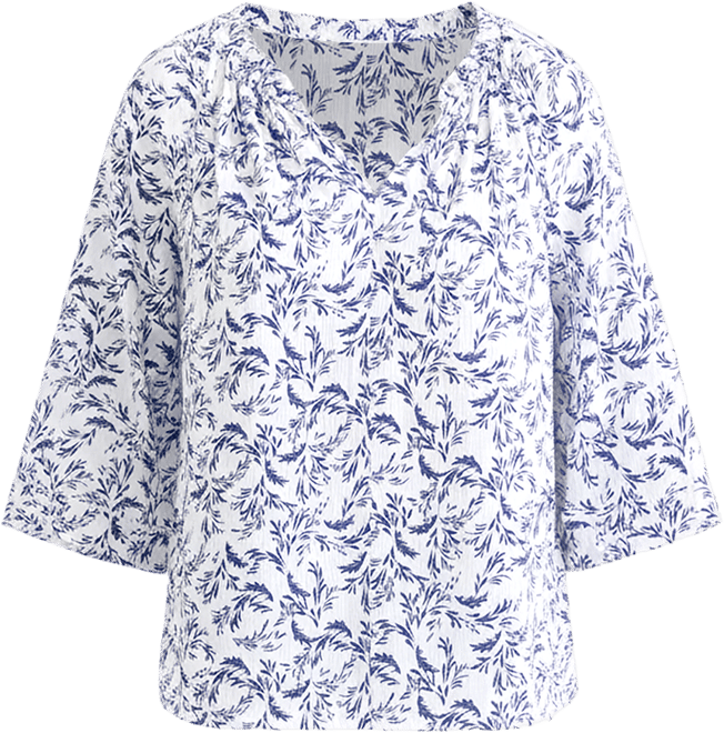 Women's Printed Flutter-Sleeve Top, Macy's Exclusive
