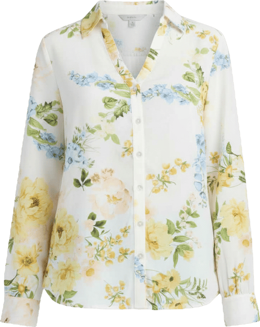 Women's Printed Button-Up Top