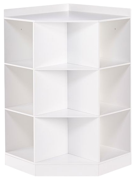 RiverRidge Kids 02-144 6-Cubby 3-Shelf Corner Cabinet, White