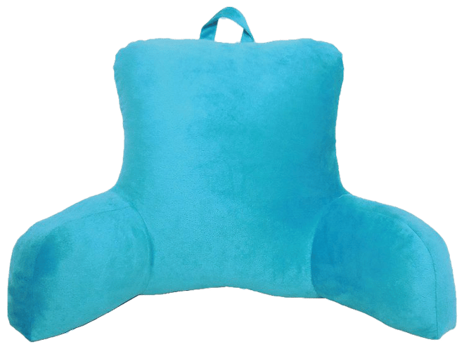 Elements Micro Mink Bed Rest Pillow, Turquoise/Blue, Bedrest