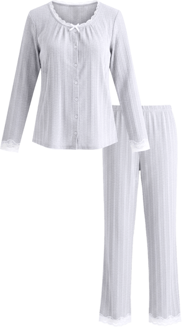 Women's Pointelle Pajama Set, Macy's Exclusive