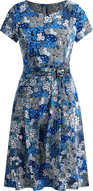 slim fit dress slacks Navy Blue Warm Cotton Waffle Fit and Flare Short Dress 28