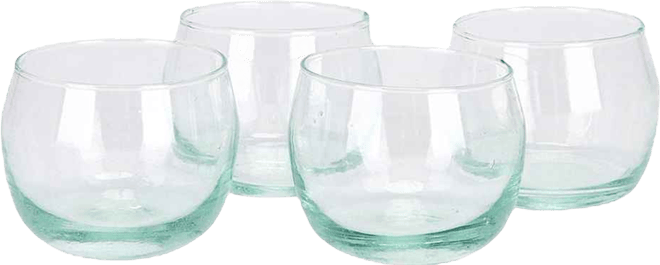 Clear Stemless Wine Goblets
