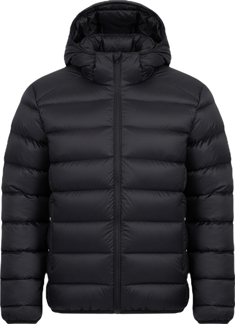 Men's trekking down jacket with natural filling