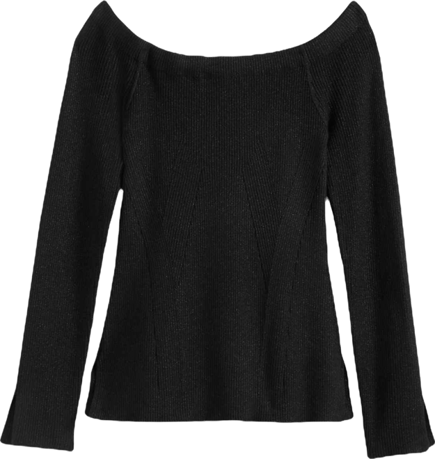 Women's Shimmer-Knit Boat-Neck Sweater, Macy's Exclusive