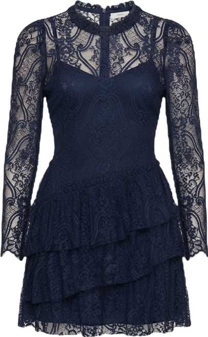 Women's Long-Sleeves 3 Tier Dress