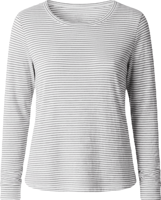 Women's Yarn-Dyed Stripe Crewneck T-Shirt, Regular And Petites