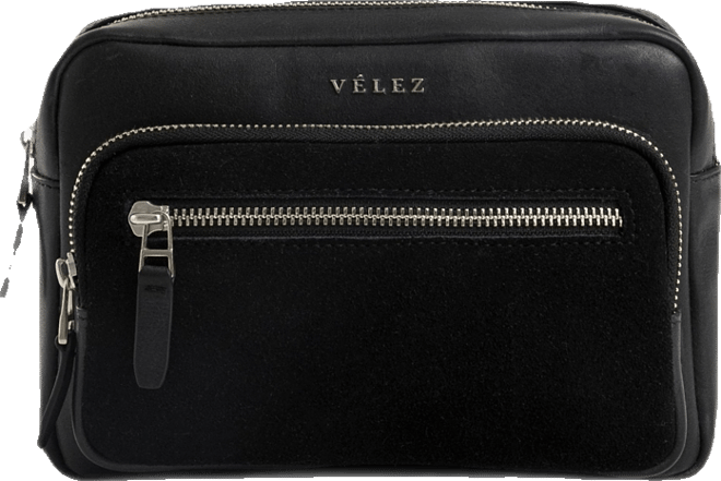 Bright Leather Crossbody Bag with Suede Detail