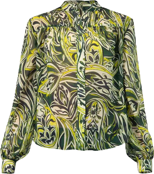 Women's Printed Round Neck Blouse