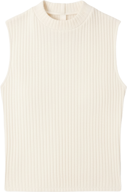 Women's Sleeveless Ribbed Crop Top