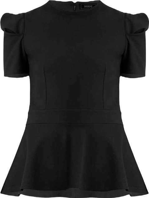 Women's Short Sleeve Peplum Blouse