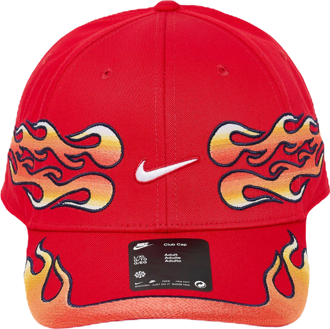 Nike Club Structured OG Flame Strapback Hat | JD Sports