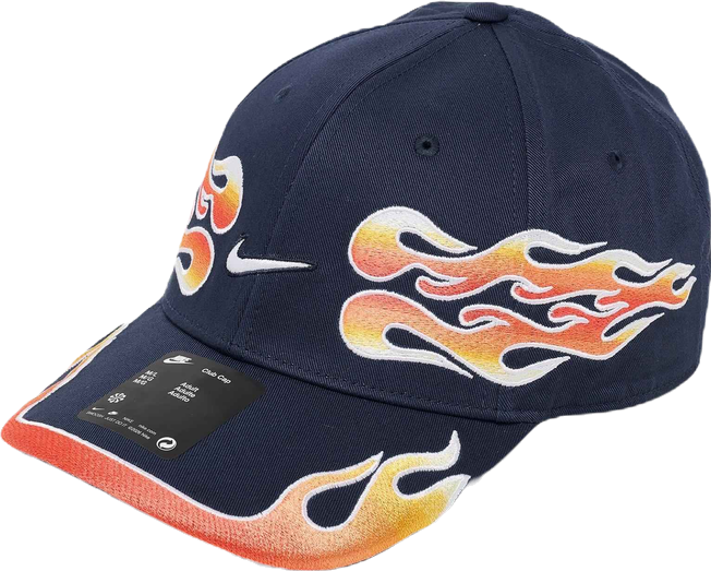 Nike Club Structured OG Flame Strapback Hat | Finish Line