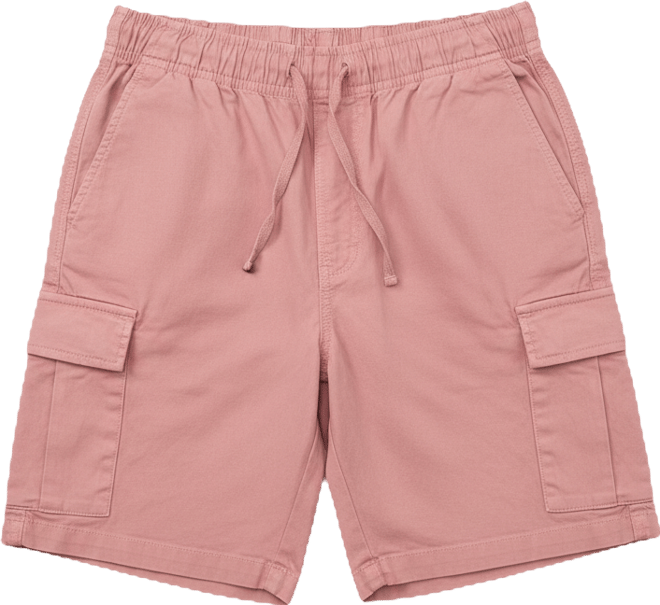 Men's 6 Inches Elastic Pull On Waistband Twill Cargo Shorts