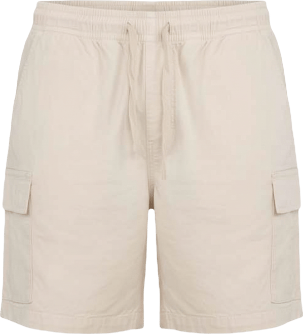 Men's 6 Inches Elastic Pull On Waistband Twill Cargo Shorts