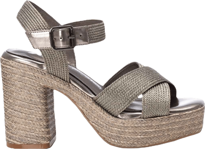 Women's Heeled Jute Platform Sandals By 