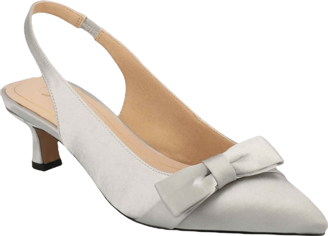 Women's Paloma Bow Kitten Heel Slingback Pumps