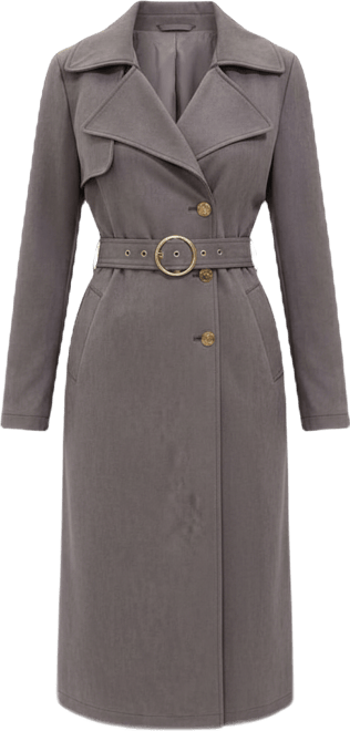 Women's Natalia Faux Suede Trench Coat